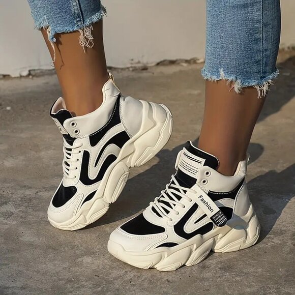 Women's Lace Up Anti-slip Sneakers Size 8 from Fashion - Picture 2 of 8